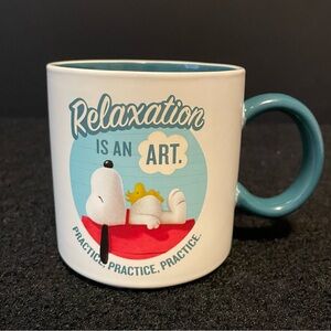 " Relaxation is an Art" Snoopy Mug